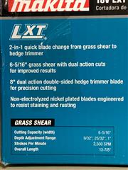 Makita LXT 18V Lithium-Ion Cordless Grass Shear with Hedge Trimmer Blade
